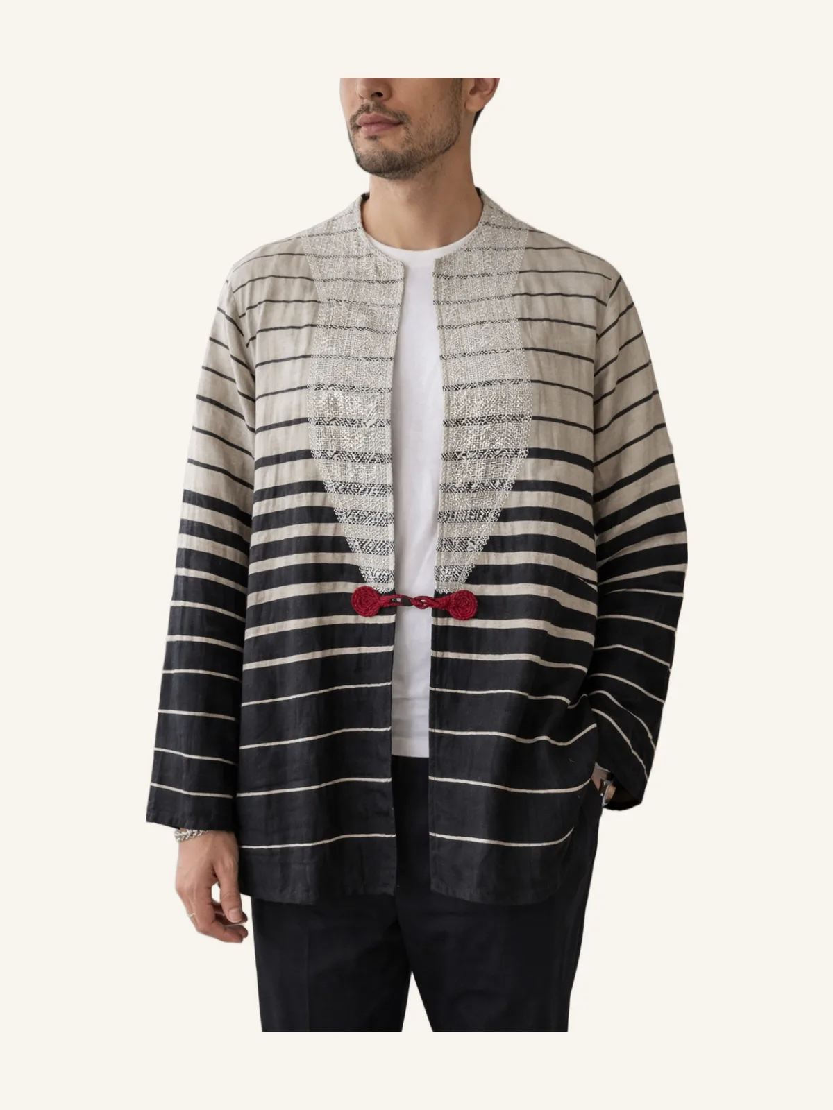 Unisex Handcrafted Striped Jacket