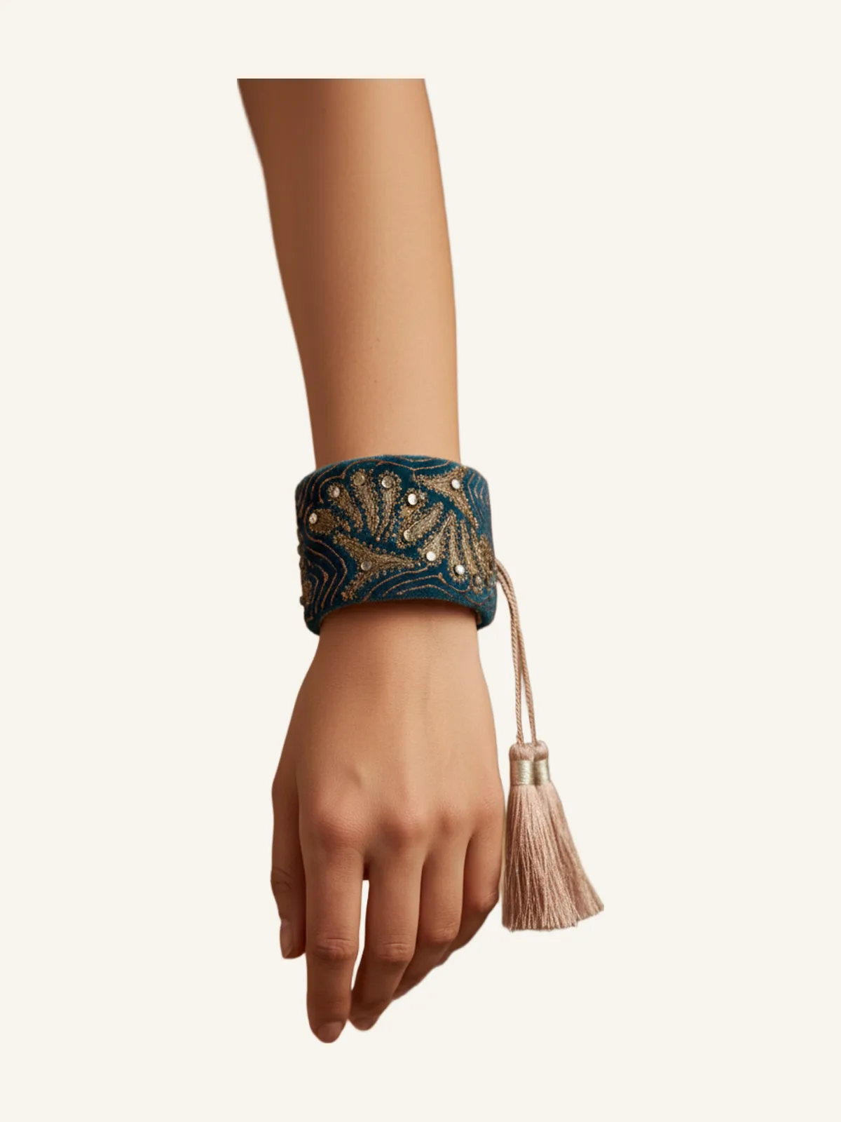 Precious Velvet Cuff Bracelet