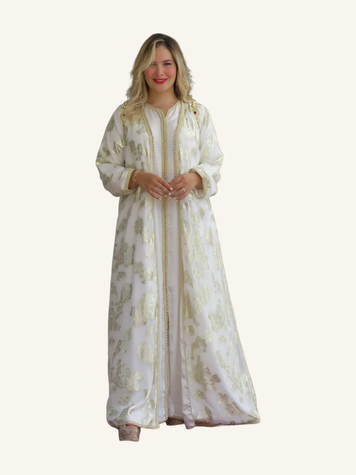 Long Bleedi Kimono Caftan