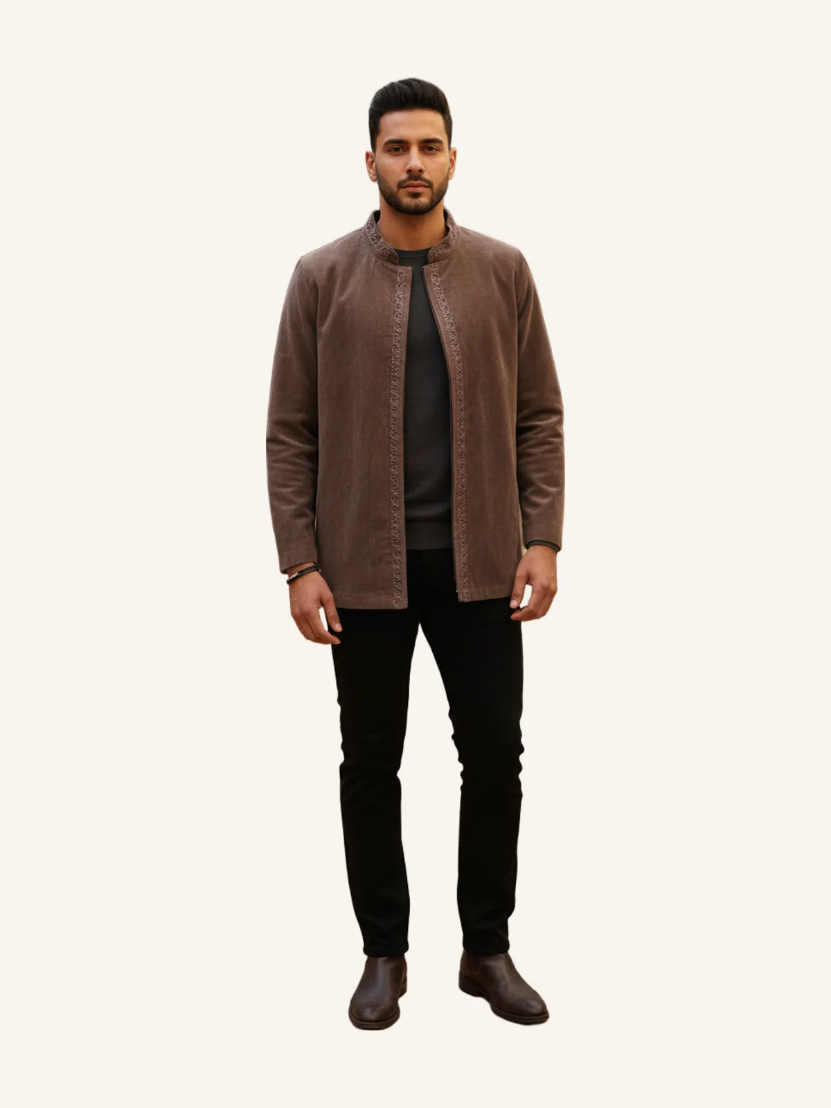 Brown Velvet Jacket