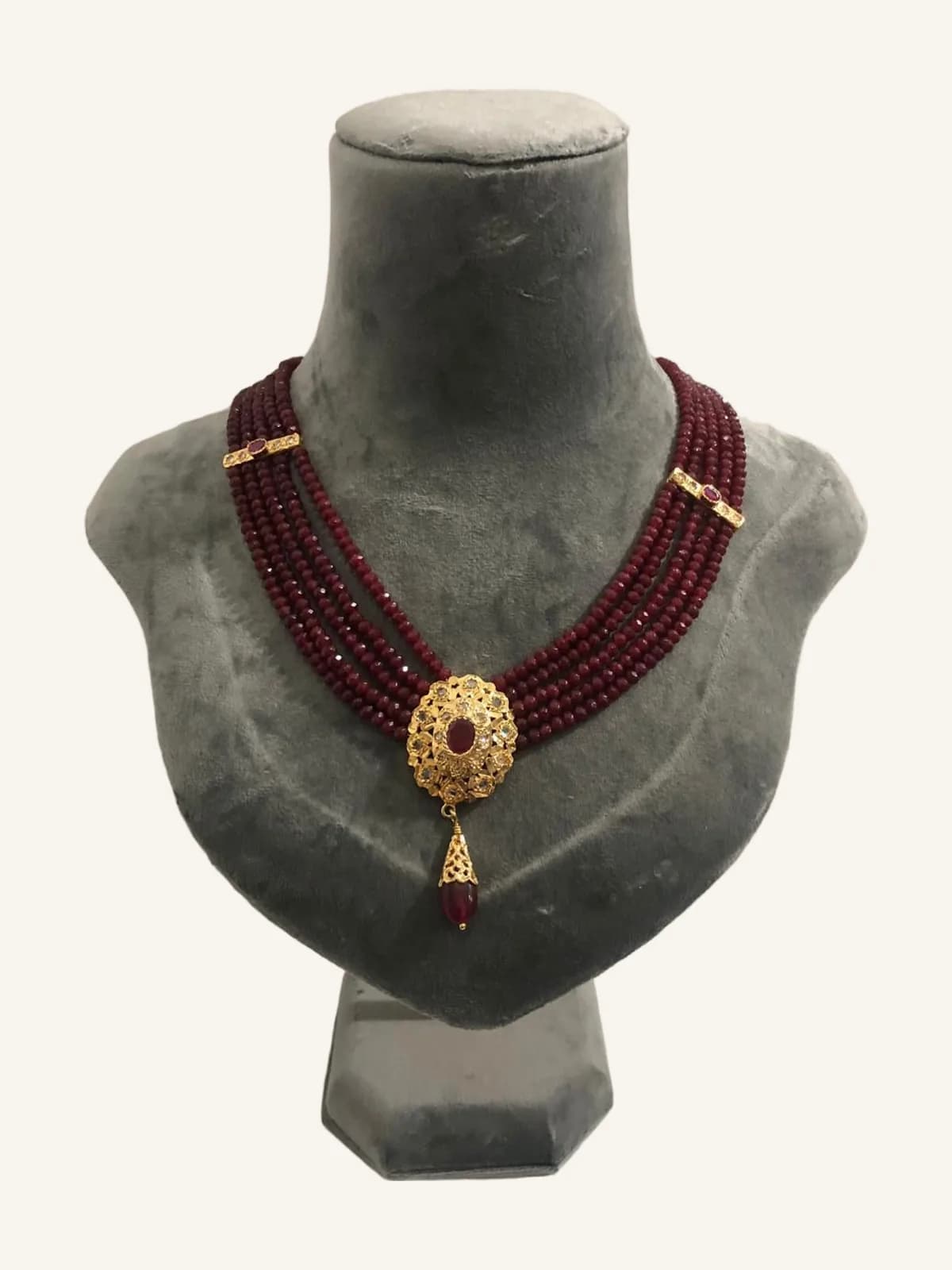 Ruby Pearl Necklace