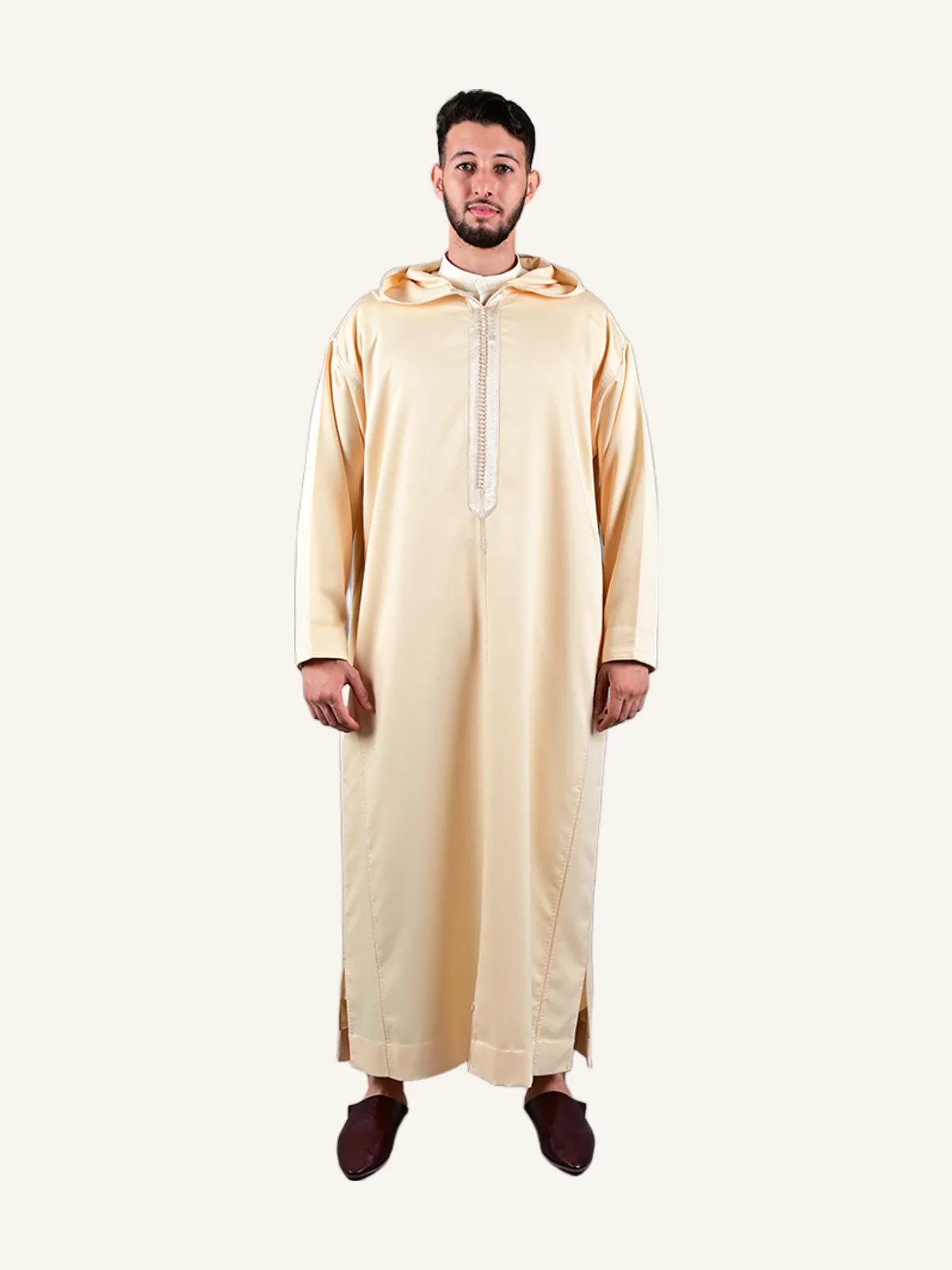 MLIFA Handmade Haute Couture Djellaba - Cream