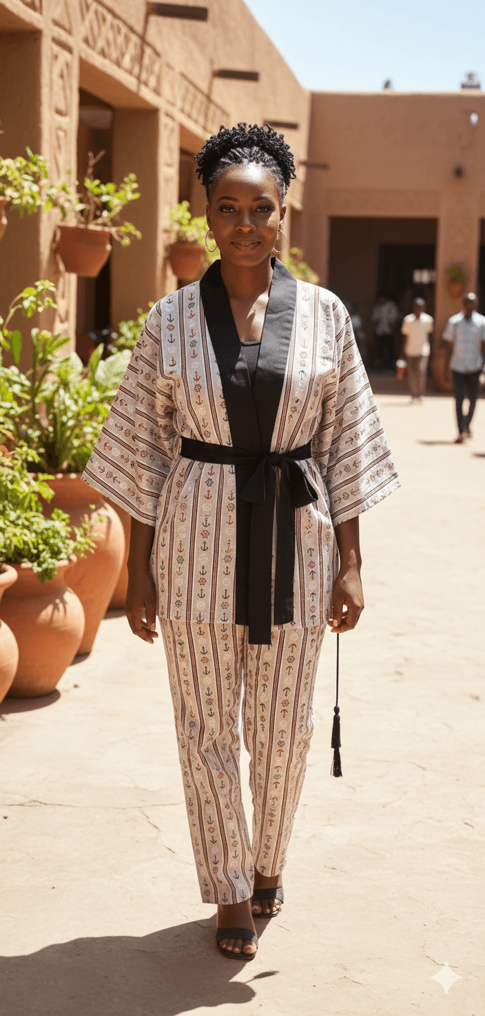 Linen Kimono Set