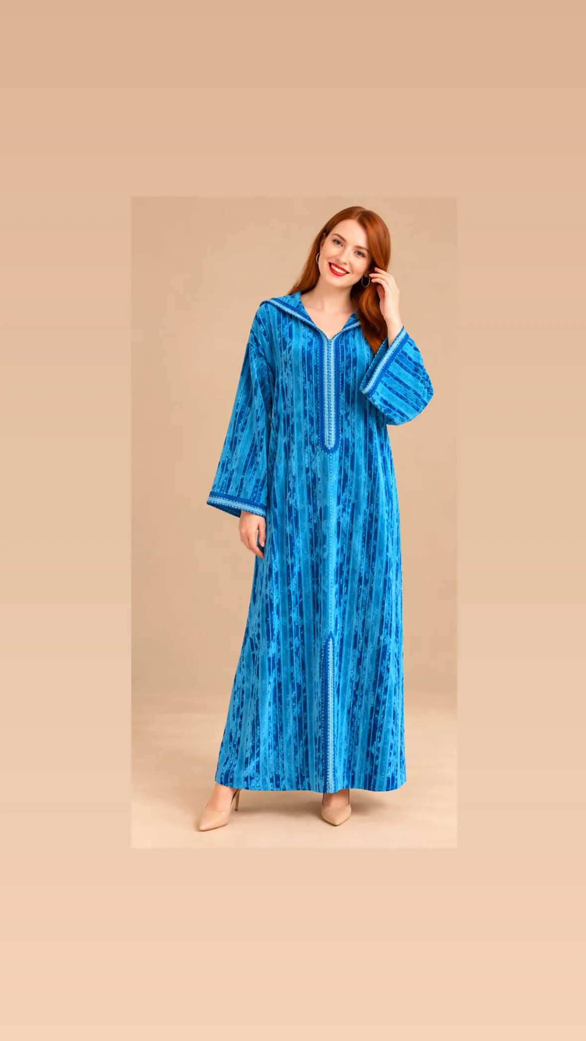 Royal Azure Djellaba