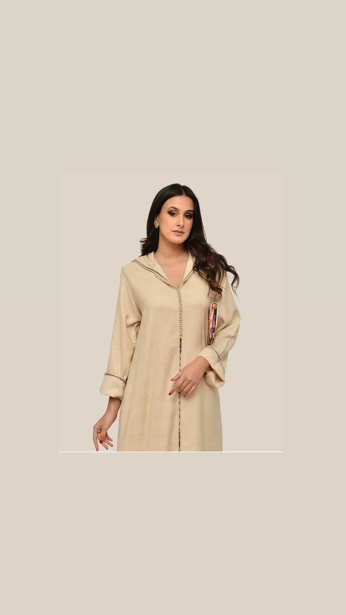 Cashmere Plaid Djellaba