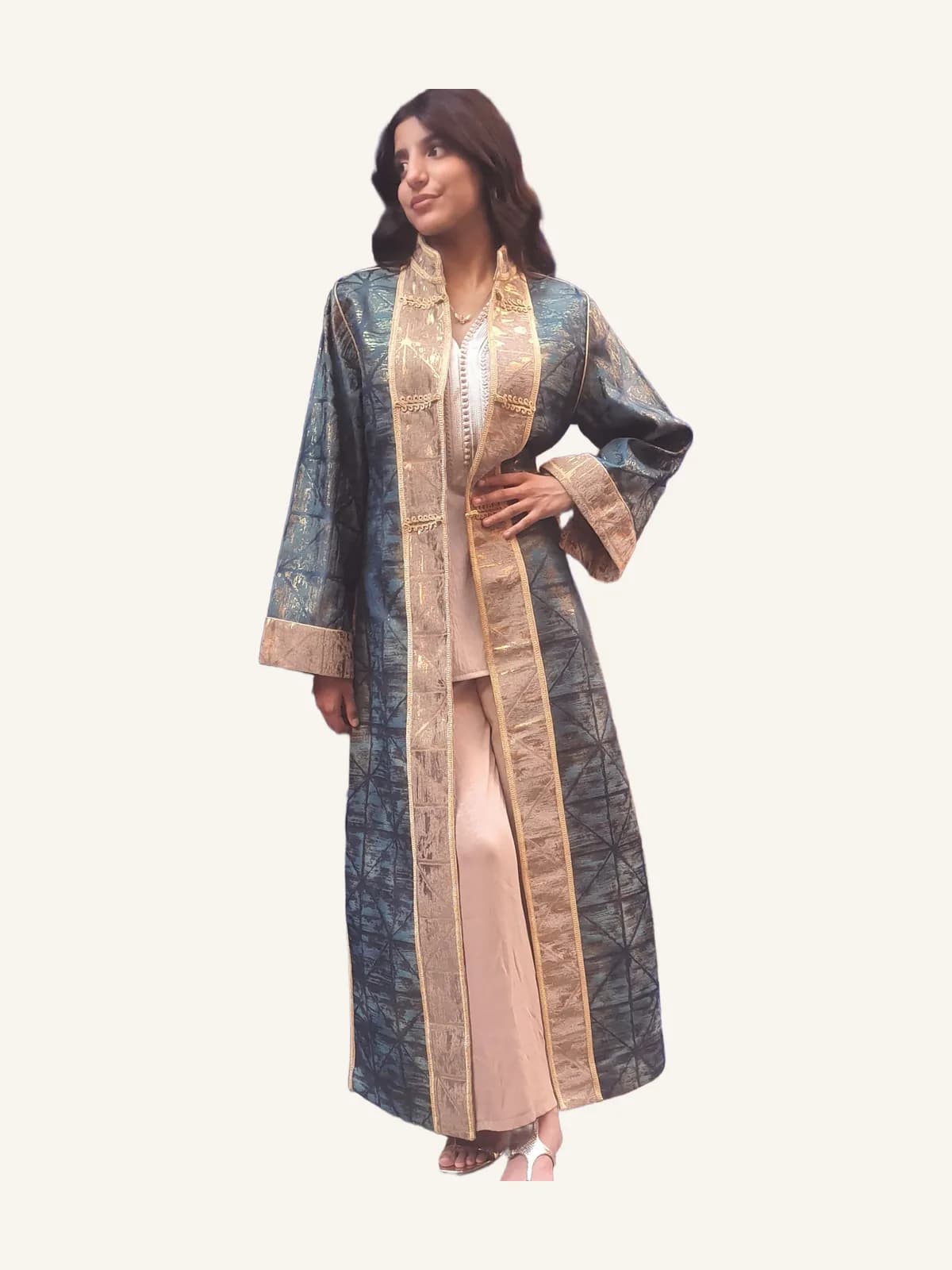 Beldi Kimono in Brocade Fabric