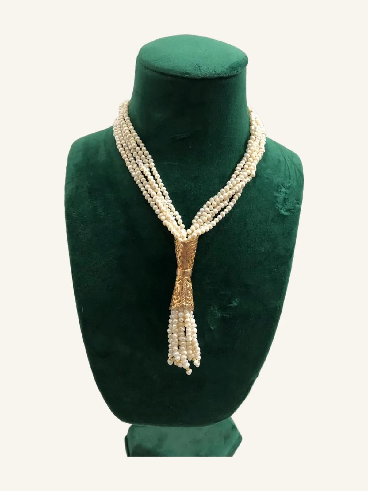 The "Joher Pearl Tie" Necklace