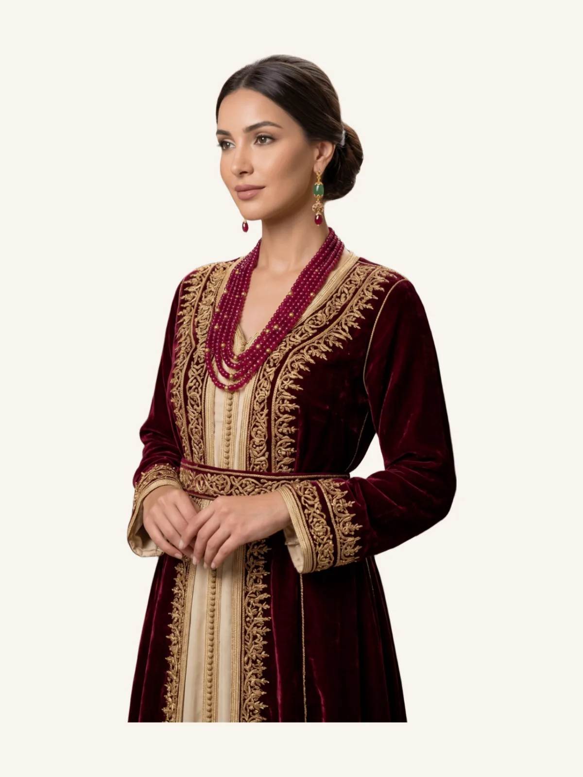 Royal M'deja in Ruby & Rhodium Silver Balls Gilded with Fine Gold