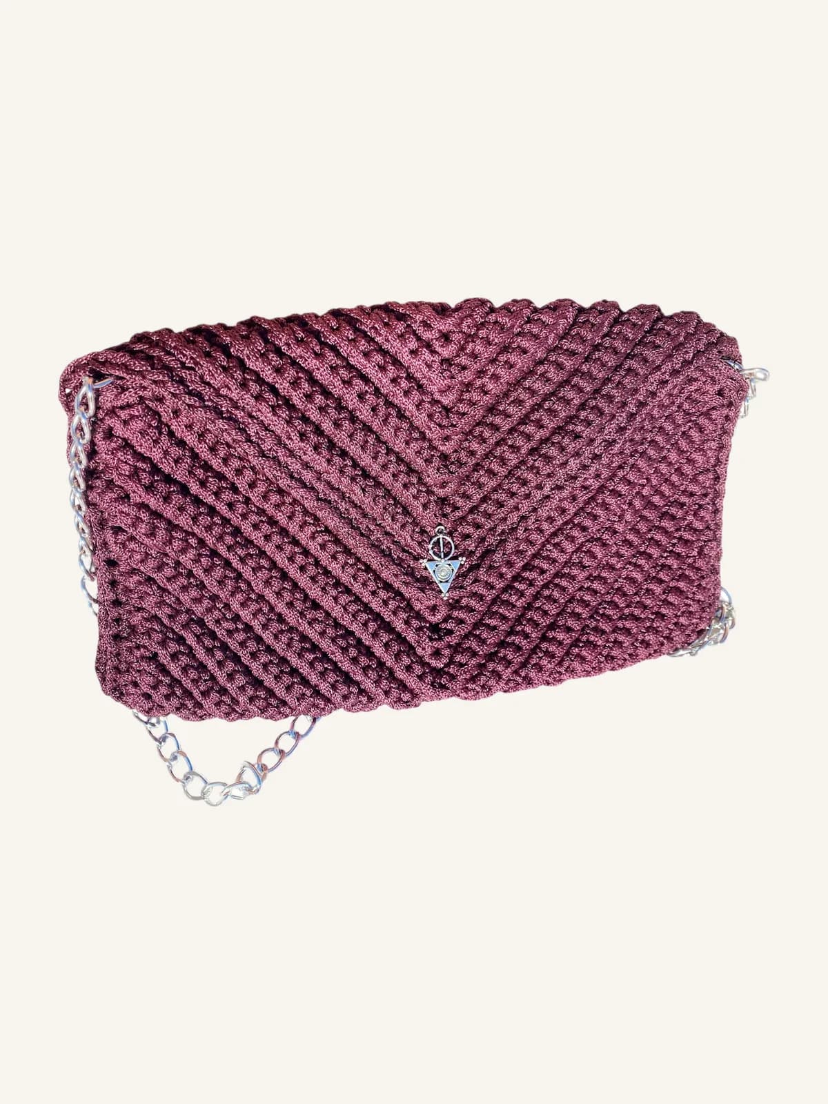 Sac en velours Chevron