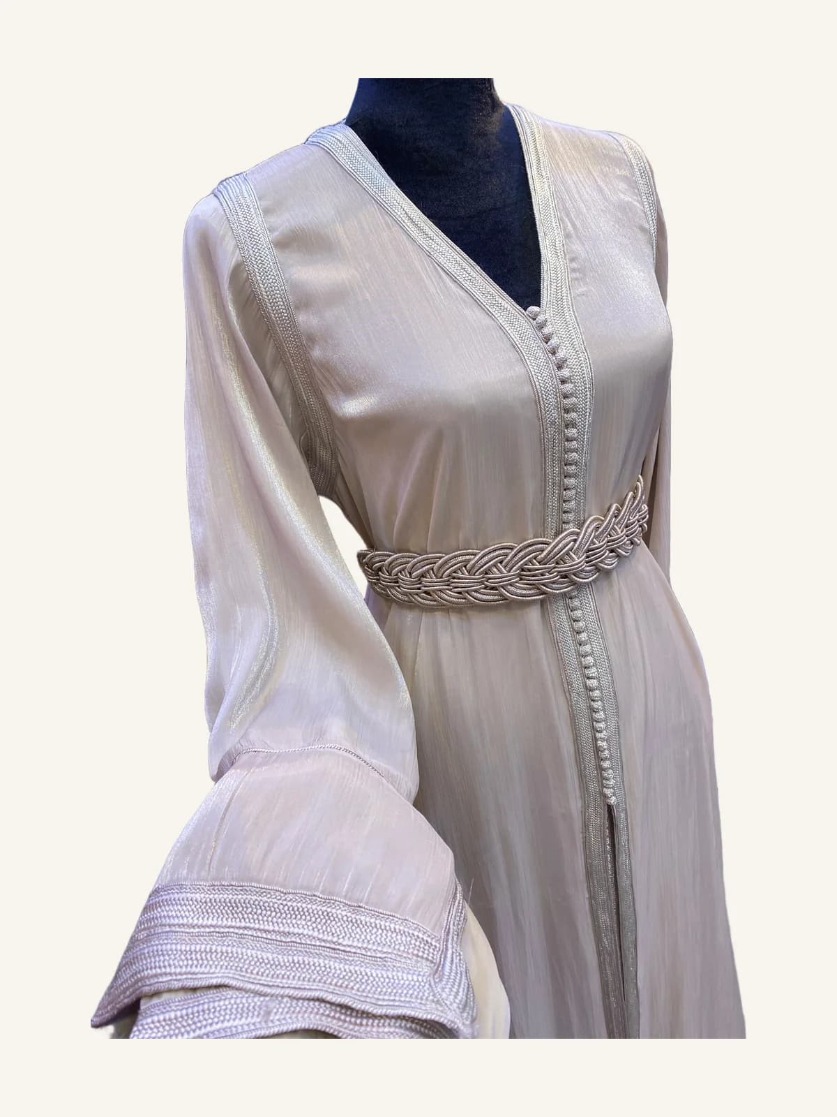 Beige Organza Takchita